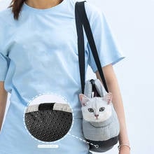 Переносная сумка для кошек и котят, Воздухопроницаемый рюкзак для переноски домашних питомцев, переноска для котят сумка для путешествий на открытом воздухе 2024 - купить недорого