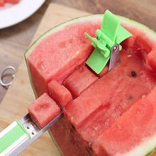 Windmill Fruit Cutter Melon Spoon Stainless Steel Watermelon Knife Slicer Fruit Salad Slicer Watermelon Cube Slicer 2024 - buy cheap