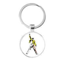 Freddie Mercury  25mm Glass Cabochon Keychains Cute Jewelry Accessories For Men Women Key Rings Key Holder Gift 2024 - buy cheap