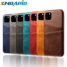 Luxury Card Holder Case For iPhone 11Pro Max 11Pro 11 Case Leather Wallet Phone Case For iphone XS Max XR X 6S 6 7 8  Plus Case 2024 - buy cheap