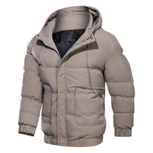 Jaqueta térmica masculina, casaco de algodão grosso para caminhada, esqui, acampamento e atividades ao ar livre 2024 - compre barato