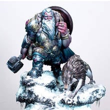 1/20 Resin Figure Building Kit Dwarf And Wolf 2024 - buy cheap