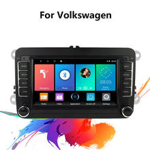 Eastereggs-Radio con GPS para coche, Radio con Android 8,1, 2 Din, WIFI, FM, BT, para Volkswagen/Golf/Polo/Tiguan/Passat/SEAT/leon/Skoda/Octavia 2024 - compra barato