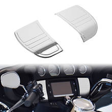 Cubierta cromada de ajuste estéreo de tres líneas para motocicleta Harley, Touring Electra Street Glides 14-18, triglide 14-18 2024 - compra barato