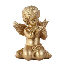 Creative Resin luxury golden angel living room ornaments Decor Art Home Furnishing Decoration Crafts Birthday Gift 2024 - buy cheap