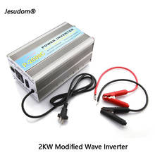 2KW Solar Power Inverter 2000W Modified Sine wave Inverter DC 12/24V to AC 220/230/240V,50/60HZ with AC Manual Charger 2024 - buy cheap