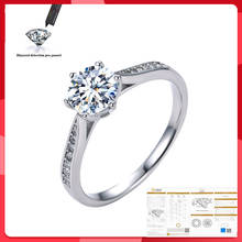 Moissanite Ring 0.5CT 1CT 2CT 3CT VVS Lab Diamond Fine Jewelry for Women Wedding Party Anniversary Gift Real 925 Sterling Silver 2024 - buy cheap