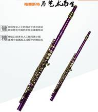 Novo metal roxo flauta tocando flauta c chave FL-510R flauta destacável oves banhado a ouro chinês folk instrumento marca flauta 2024 - compre barato