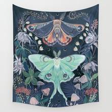 Sun Moon Butterfly Tapestry Wall Hanging Blanket Bohemia Wall Hanging Tarot Indian Floral Tapestry Home Bedroom Throw Blanket 2024 - buy cheap