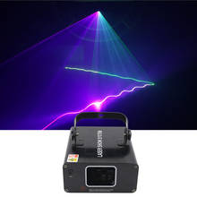 Disco láser DMX 512, 1 cabeza, RGB, 3 en 1, escáner, luz láser RGB, iluminación de escenario para KTV, baile, fiesta de Navidad, Show Time Light 2024 - compra barato