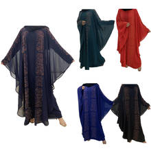 Women Muslim Abaya Dubai Islamic Clothing Bangladesh Hijab Evening Dress Batwing Sleeve Maxi Jilbab Moroccan Kaftan Ramadan Eid 2024 - buy cheap