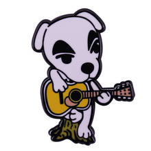 K.K. Slider's free guitar music Enamel Pin dog musician Brooch don't put a price on my music, because it wants to be free. 2024 - buy cheap