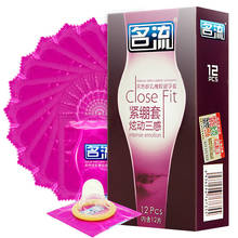 12 unids/lote apretado Ultra delgada cerca condones en forma Mingliu intenso de Kondom más seguro anticonceptivos de pene para los hombres juguete adulto del sexo 2024 - compra barato