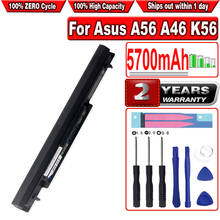 HSABAT-Batería de 5700mAh para ordenador portátil, pila para A46 Asus, A56, K46CM, K46CB, K56CA, S46C, S56CA, U48, S505, R405, R550, A41-K56, A42-K56 2024 - compra barato