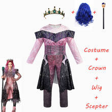 Fantasia para halloween, trajes para crianças, fantasia cosplay em 3 peças para meninas 2024 - compre barato