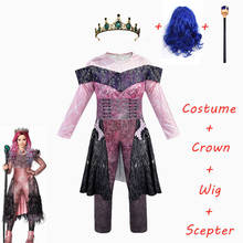 Girls Audrey Costumes Halloween Costumes for Kids Fancy Party women Costume evie descendants 3 Mal Cosplay Wigs Fantasia costume