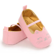 Детская обувь в форме кошки для новорожденных; Детские мокасины Mary Jane для девочек; Мягкая обувь для малышей; Обувь для малышей 0-18 месяцев 2024 - купить недорого