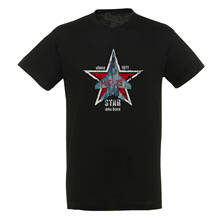 Design criativo soviético air force mig-29 fighter, camiseta estrela russa. Camiseta de verão de algodão masculina, manga curta, gola redonda, novas camisetas 2024 - compre barato