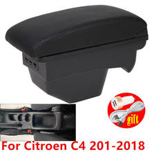 Leather Armrest For Citroen C4 2011 - 2018 Car Storage USB Interface Box Arm Rest Modification 2012 20132014  2015 2016 2017 2024 - buy cheap