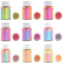 
9 Colors Chameleons Pigment Pearlescent Epoxy Resin Glitter Magic Discolored Powder Resin Colorant Jewelry Making Tools 2024 - buy cheap