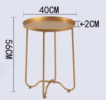 56(H)*40(D)cm living room coffee table sofa side tea table metal bedroom storage table 2024 - buy cheap