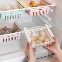 Conjunto de 3 peças de caixa retrátil para geladeira e alimentos, tipo gaveta, suporte de armazenamento, organizador de geladeira, prateleira 2024 - compre barato