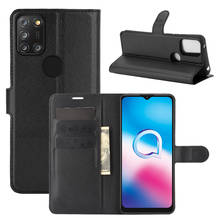 Case for Alcatel 3X (2020) 6.5in Cover Wallet Card Stent Book Style Flip Leather Protect black 5061U Alcatel3X 5061 U 3X2020 X3 2024 - buy cheap