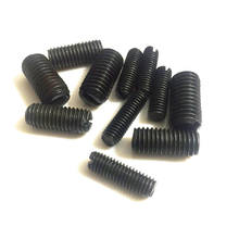Tornillos de grulla ranurada, pieza de acero al carbono, color negro, GB73, 4mm-16mm, L, M2.5 2024 - compra barato