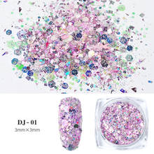 Lantejoulas hexágonas brilhantes e roxas, esmalte em gel para mergulhar, base verniz colorido para unhas de gel uv, 1 peça 2024 - compre barato