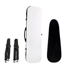 Violin Case 4/4 Full Size Composite Carbon Fiber Hard Box Strong Lightweight with Hygrometer White 2024 - buy cheap