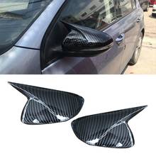 Cubierta de espejo retrovisor lateral de aspecto de carbono para coche, accesorio decorativo para Golf 6 MK6 R VI 2009-2012 2024 - compra barato
