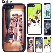 Krajudios-funda de teléfono Anime Kuroko No basike, para iPhone 5, 6 S, 7, 8 Plus, 11, 12 Pro, X, XR, XS Max, Samsung Galaxy S6, S7, S8, S9, S10 2024 - compra barato