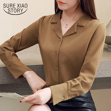 Long Sleeve Women Shirts Womens Tops and Blouses Elegant Women Blouse Shirt Suit Collar Office Blouse Women Tops Blusas 1739 50 2024 - buy cheap