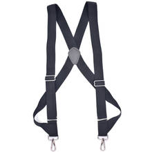 2 Clips Men Shirt Stay 3.5cm Pants Trousers Pu Leather Adjustable Clip-On Braces Holder Belt Elastic Alloy Head Strap Suspenders 2024 - buy cheap