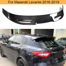 Carbon Fiber Car Rear Roof Spoiler Wing For Maserati Levante 2016 2017 2018 Rear Window Roof Lip Wing Spoiler 2024 - buy cheap