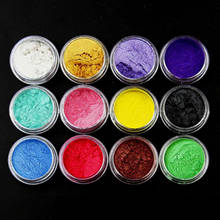 12pcs Mixed Colors Colorant Pigments Mica Pearl Powder for DIY Nail Art Craft Projects Slime Making Supplies 2024 - buy cheap