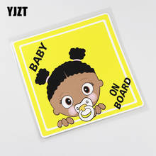 YJZT 14.2CMX14.2CM Baby ON Board Pvc Decal Cartoon Car Sticker 13A-0062 2024 - buy cheap