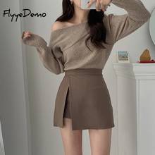 2021 Autumn And Winter Package Hip Skirt Slit Skirts Women Step Skirt Stretch Slim Thin Female Waist Skirts Mini Skirts 2024 - buy cheap