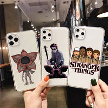 Stranger Things transparent TPU soft silicone phone case for iPhone 11pro 12pro 13pro max 12 13 mini 8 7 Plus SE XR XS MAX Shell 2024 - buy cheap