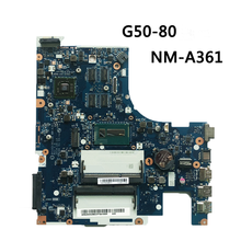 Материнская плата для Lenovo G50-80 материнская плата NM-A361 1,0 CPU i3 восстановленная 100% протестированная 2024 - купить недорого