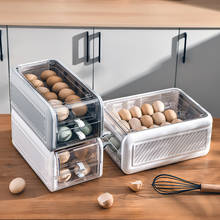 Refrigerator 2 Layers Door Egg Storage Box Organizer Household Transparent Egg Grid Fresh-keeping Box Egg Rack Storage Container 2024 - buy cheap