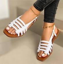 2021 New Fashion Women Summer Sandals High Quality Flat Casual hoes Leisure Slip On Sandal Female Beach Shoes Woman Gladiator 43 2024 - buy cheap