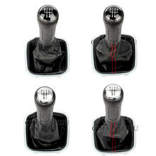 For VW Polo 6R Sedan 2011 2012 2013 2014 2015 2016 2017 Car-Stying 6 Speed Gear Stick Gear Shift Knob Lever Leather Boot 2024 - buy cheap