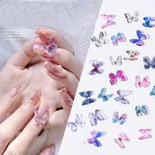 2/10 Pcs 3D Butterfly Nail Art Decorations DIY French Manicure UV Gel Polish Nail Sequin Accessories Paillette Nail Art Decals 2024 - buy cheap