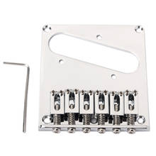 6-string Guitar Bass Bridge W/ Screws Precision Electric Guitar Accessories 2024 - buy cheap