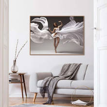 Плакат с HD-печатью, элегантная Танцующая балерина, Картина на холсте, танцующая девушка, Настенная картина, современный скандинавский Декор для гостиной и дома 2024 - купить недорого
