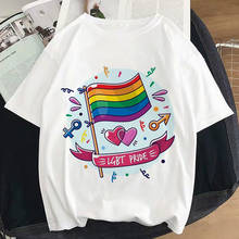 Lgbt Pride Gay Gay Graphic Print T-shirt Women Harajuku Aesthetic Short Sleeve Tshirt Summer Fashion White Tops Female T Shirt 2024 - buy cheap