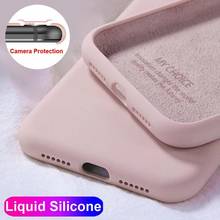 Capa de silicone líquido para celulares xiaomi, para mi 9t pro, note 10, mi 8 lite, cc, 9e, se pro, redmi note 9s, 6, 8 pro, 7, 8a, a2, a3, lite, k20, k30 pro 2024 - compre barato