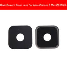 Capa de lente de câmera traseira para asus zenfone 3 max zc553kl, tampa de lente de câmera traseira com adesivo, peças para reparo 2024 - compre barato