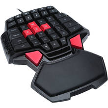 Teclado ergonómico para jugar con una sola mano, teclado ergonómico de 47 teclas, sensación robótica, para ordenador, Gamepad para comer pollo 2024 - compra barato